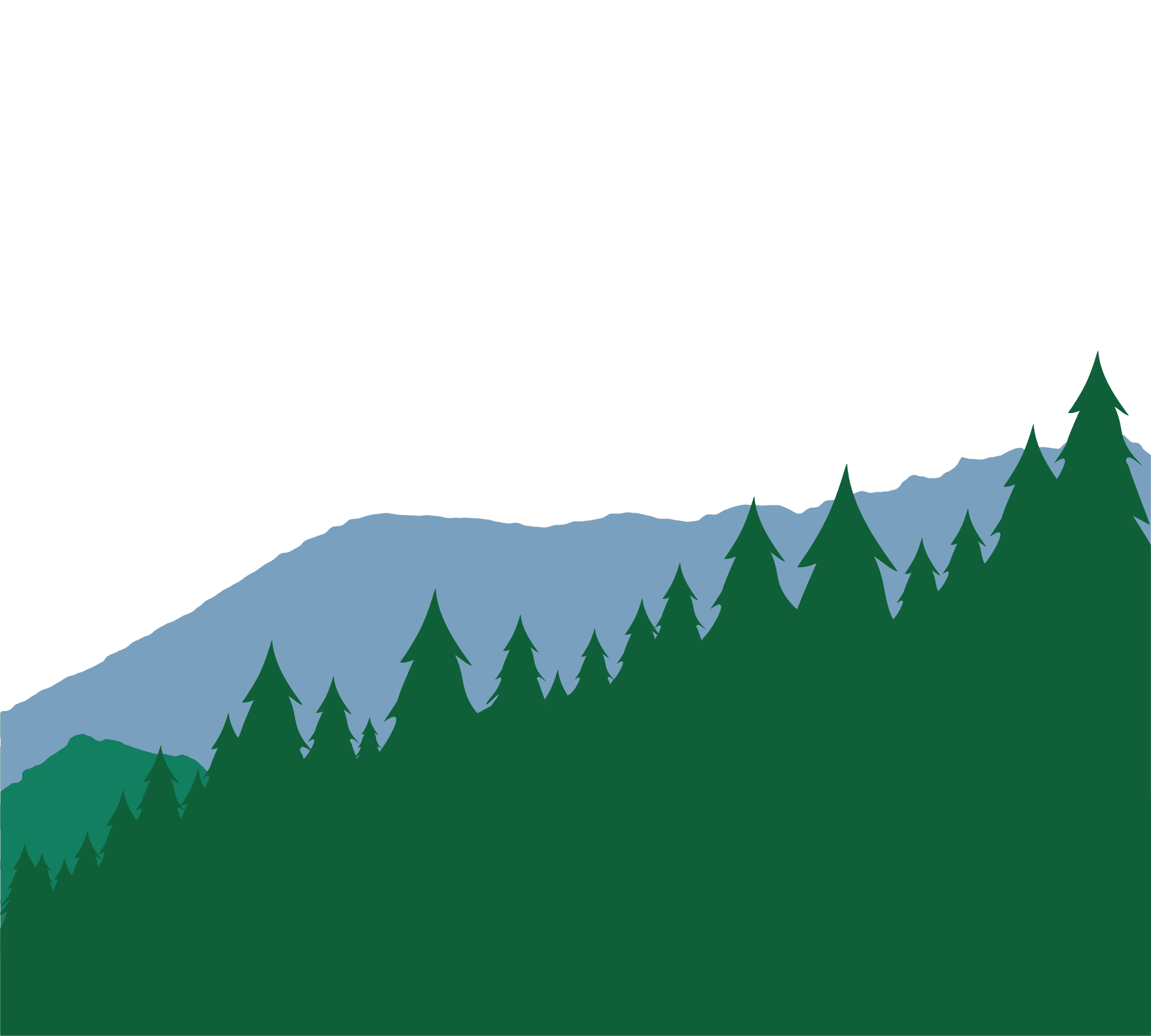 Mountain and forest landscape background